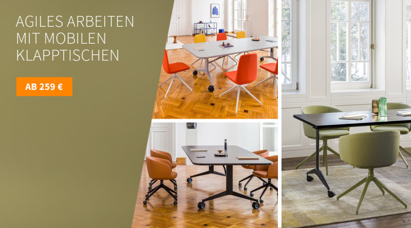 Mobile Klapptische mit Stil