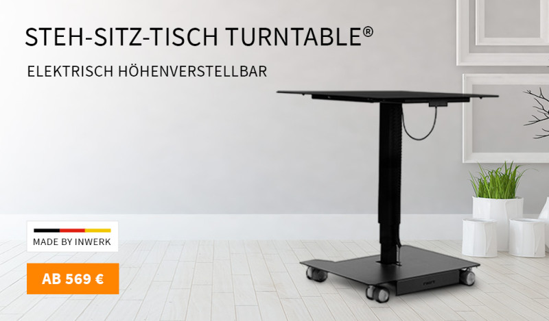 Original Turntable® Steh-Sitz-Tisch