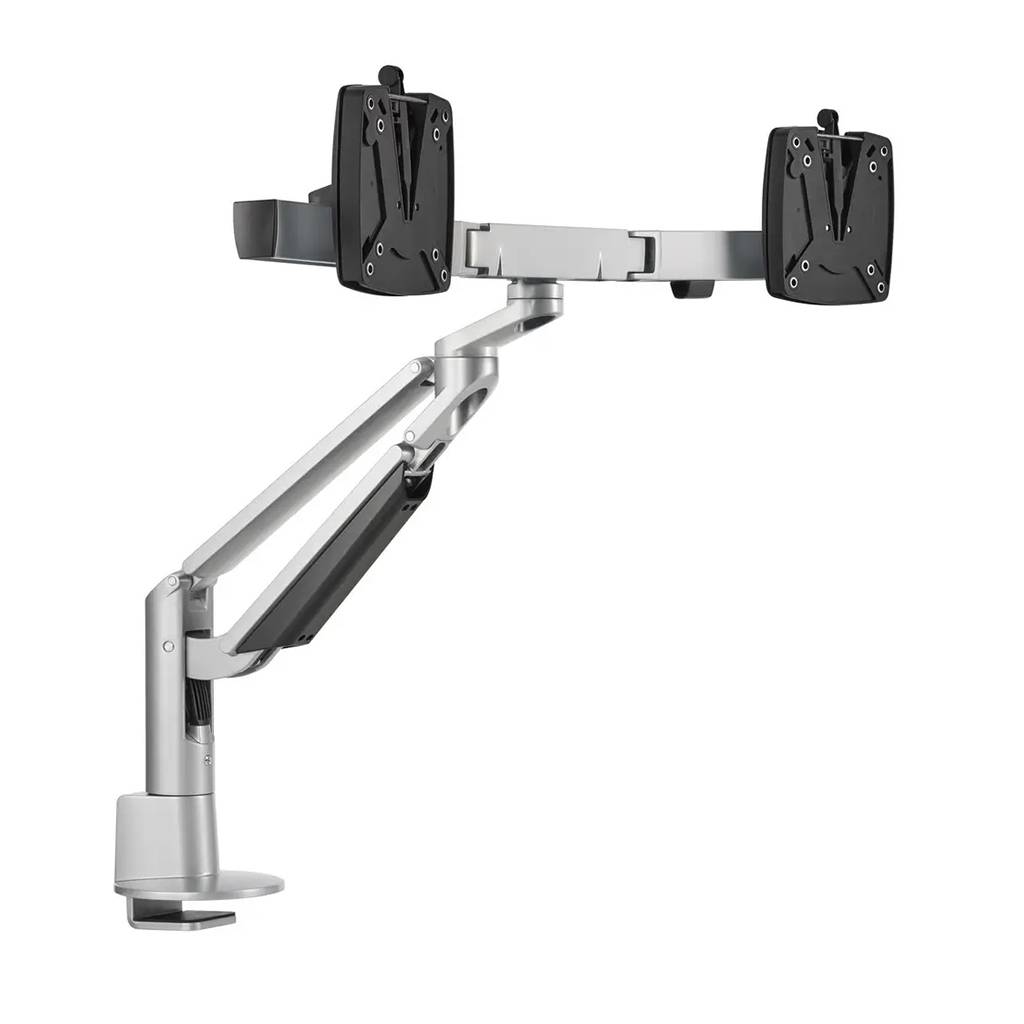 Dual-Monitorarm Novus Clu Plus X2 für 2 Monitore , Silber