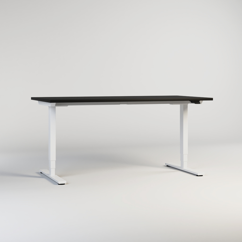 Höhenverstellbarer Schreibtisch Masterlift® 2 / schwarz-weiß | Inwerk  Büromöbel