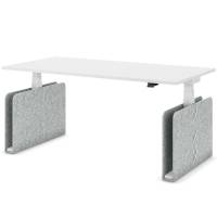 Masterlift® Flex höhenverstellbarer Schreibtisch, schwarz