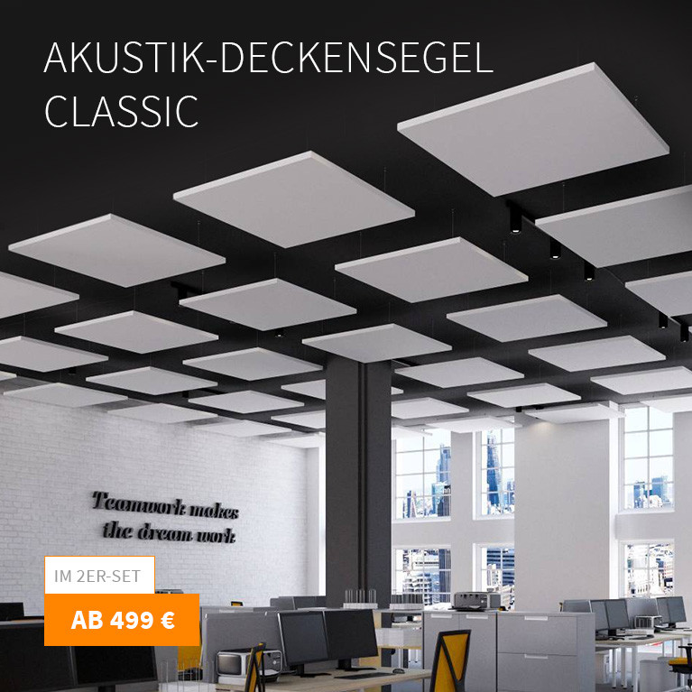 Akustik-Deckensegel Classic Serie