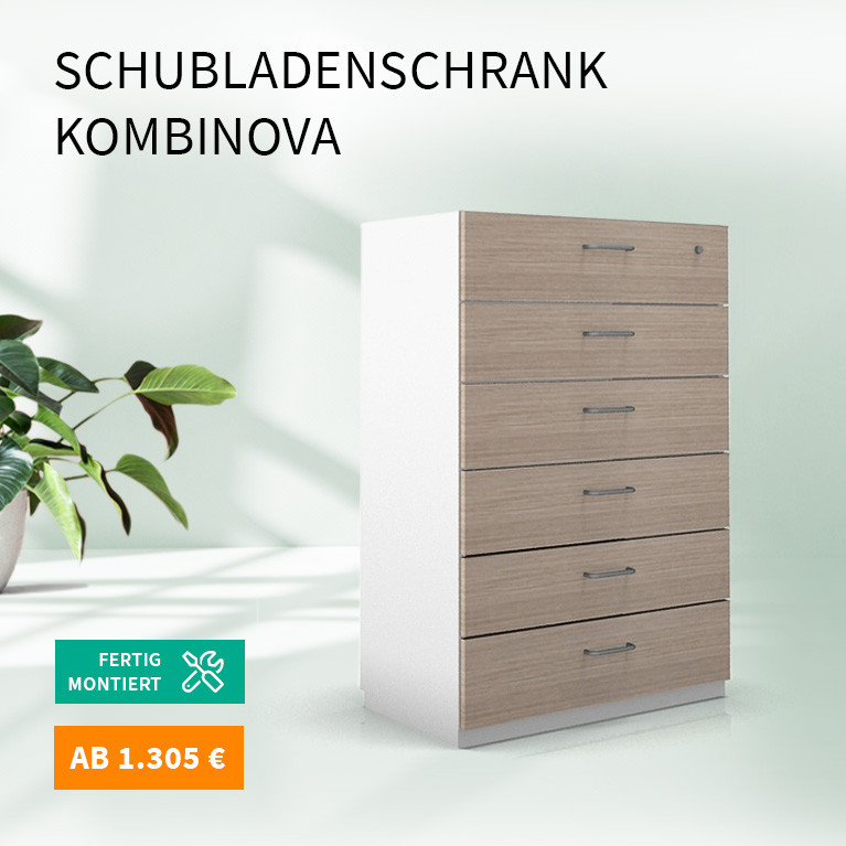 Schubladenschrank KombiNova mit 6 Auszügen