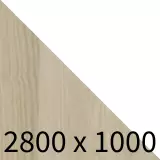 Konferenztisch Ax, zweiteilig Typ A - akazie/weiß B2800 x T1000