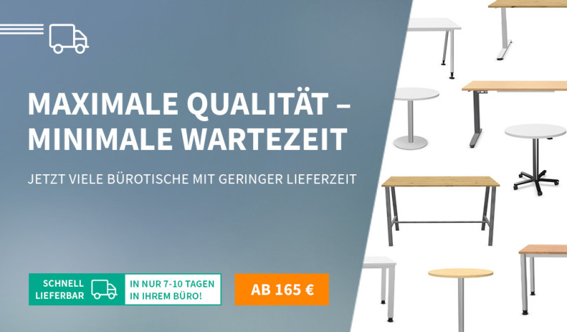 Bürotische Schnelllieferprogramm