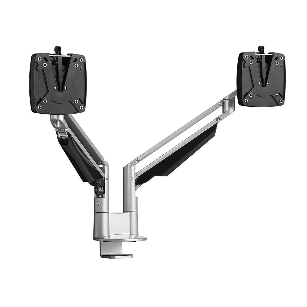 Dual-Monitorarm Novus Clu Duo für 2 Monitore , Silber