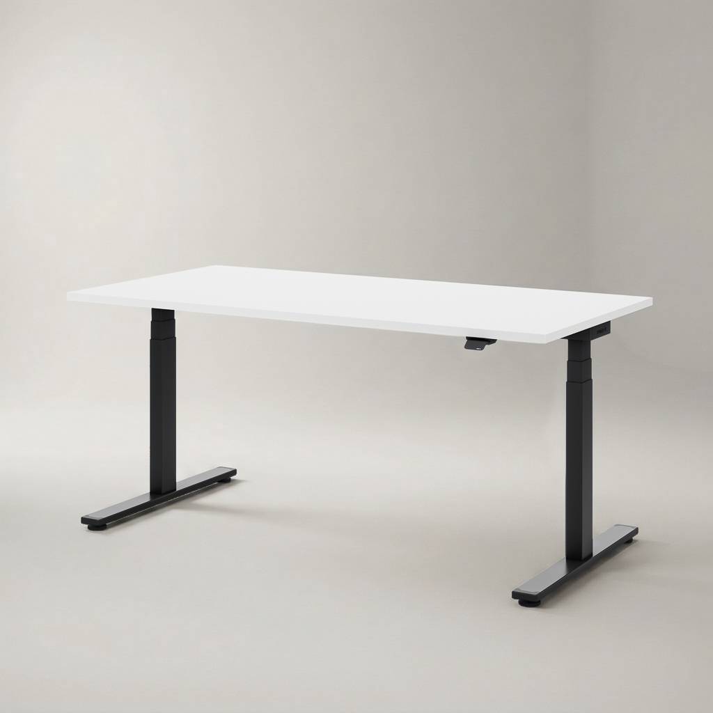 Masterlift Flex höhenverstellbarer Schreibtisch, schwarz 160 x 80 cm