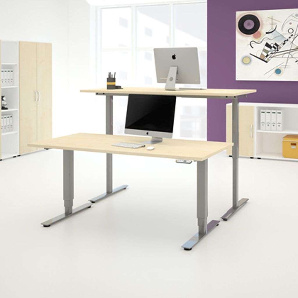 Höhenverstellbarer Schreibtisch Geramöbel Pro+ Inwerk Büromöbel