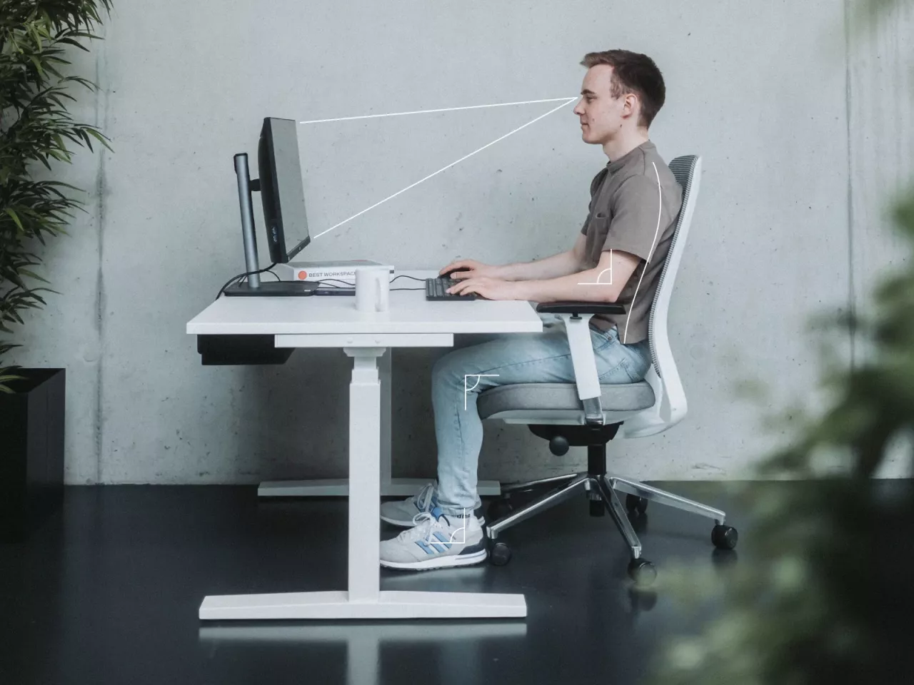 Ergonomischer Schreibtisch