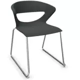 Stapelstuhl Avellino Kufengestell - grau