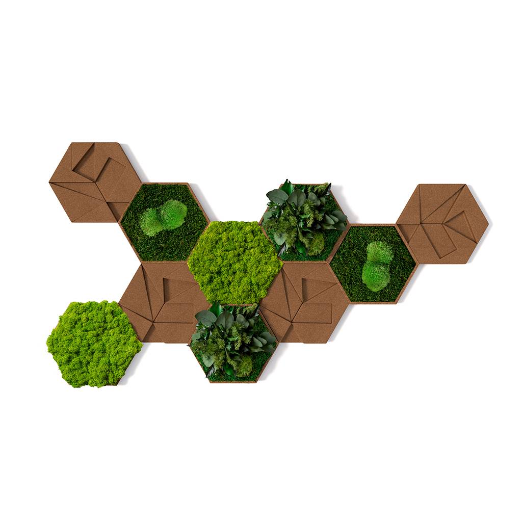 Akustik Wandabsorber aus Kork und Moos styleGREEN