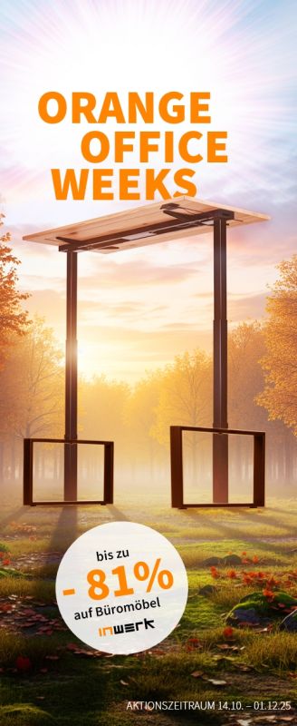 Orange Office Weeks bei Inwerk – bis zu 81% Rabatt