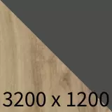 Konferenztisch Ax, zweiteilig Typ A - eiche/graphit B3200 x T1200