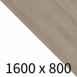 Höhenverstellbarer Schreibtisch easyUP 2 - weiß/eiche grau B1600 x T800