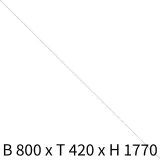 Schließfachschrank Lockers - weiß B800