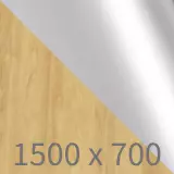 Klapptisch auf Rollen Flip - walnuss/chrom B1500 x T700