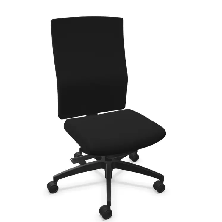 Dauphin sim-o Bürodrehstuhl Schwarz | Synchronmechanik | Dauphin | höhenverstellbar | ergonomisch | mit Rückenlehne | fertig montiert