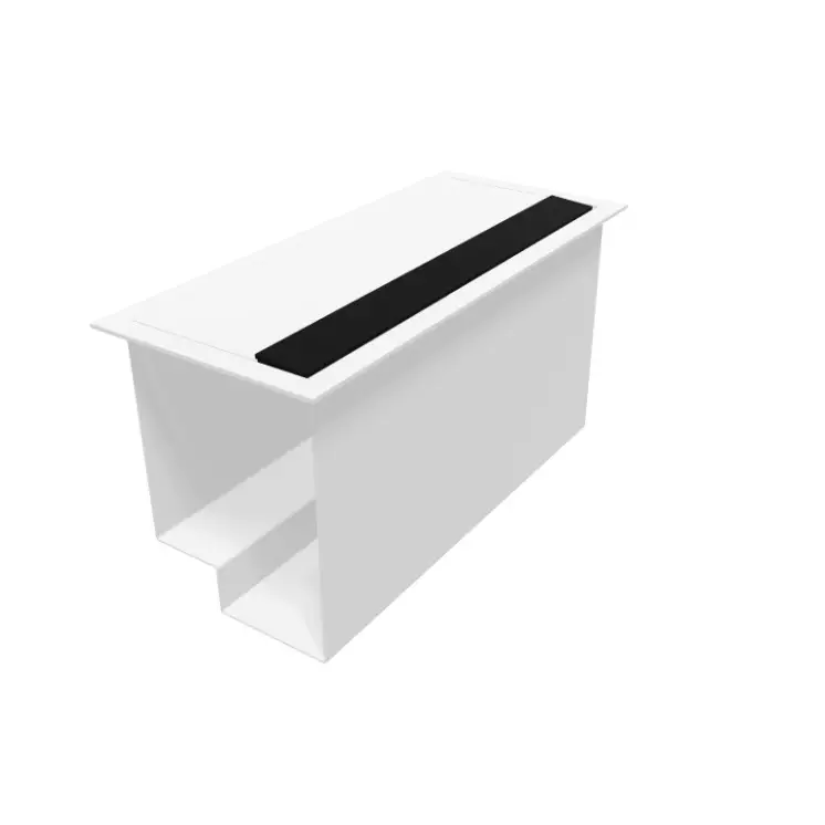 MEDIABOX M04 für Tische | 4x Steckdosen | 2x RJ45 Netzwerkanschluss | 1x USB | Breite 27,5 cm | Höhe 14 cm | Tiefe 12 cm | Oscar