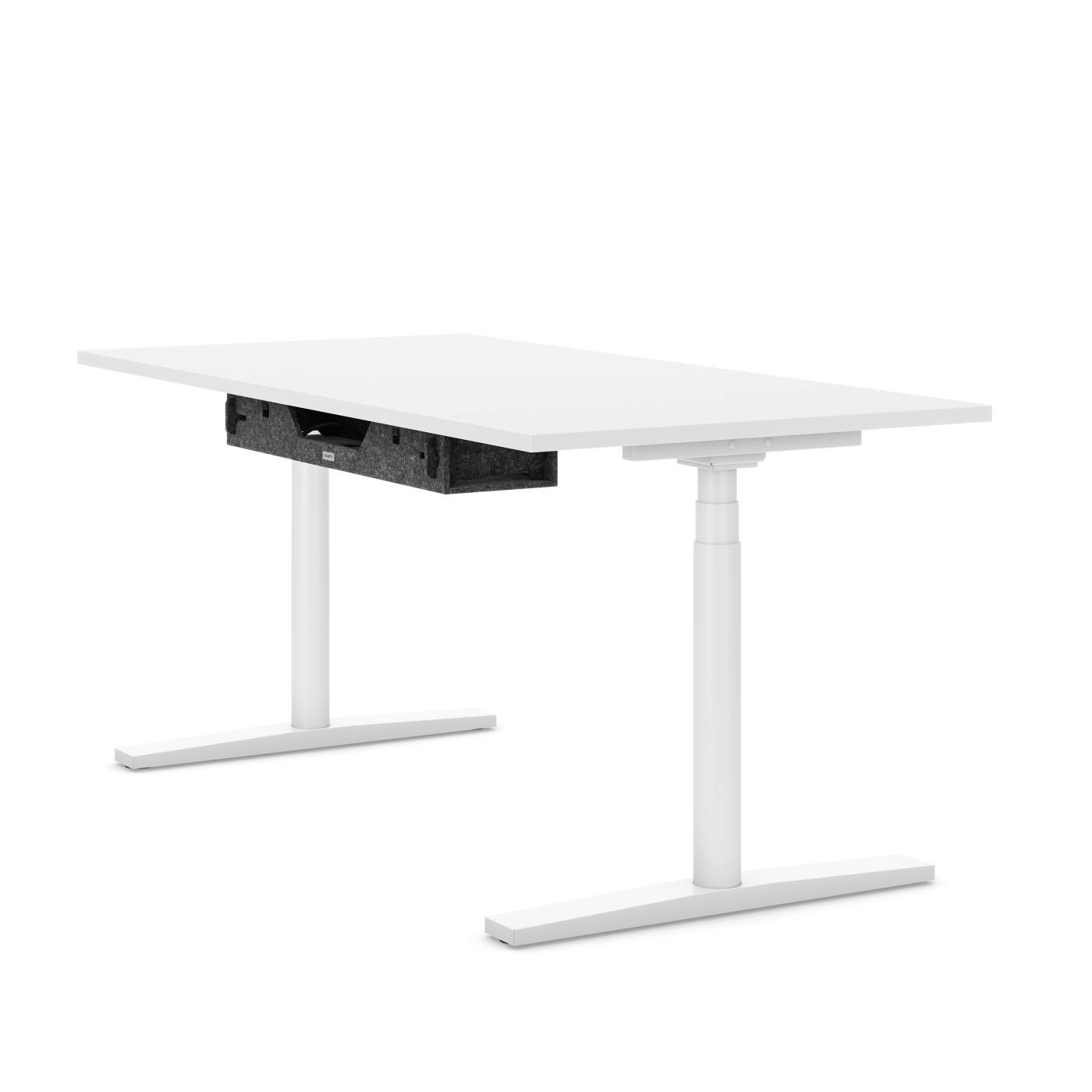 Höhenverstellbarer Schreibtisch Imperio Lift R mit Kabelmanager Inwerk Easy Fit 160 x 80 cm