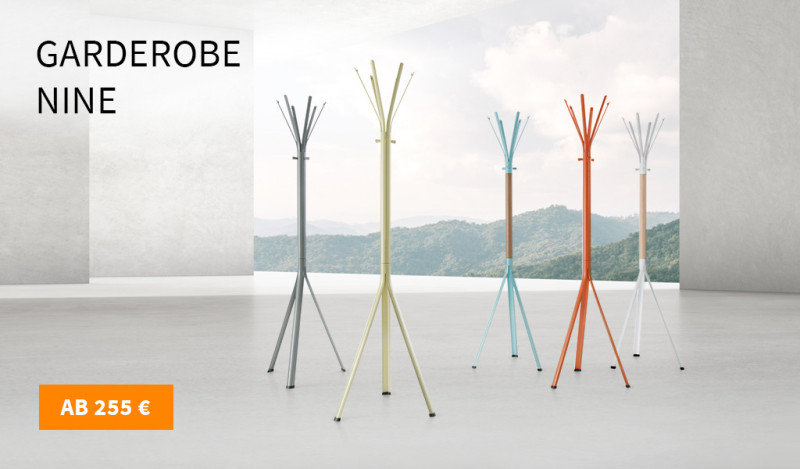 Garderobe Nine - wohnliches Design fürs Büro 