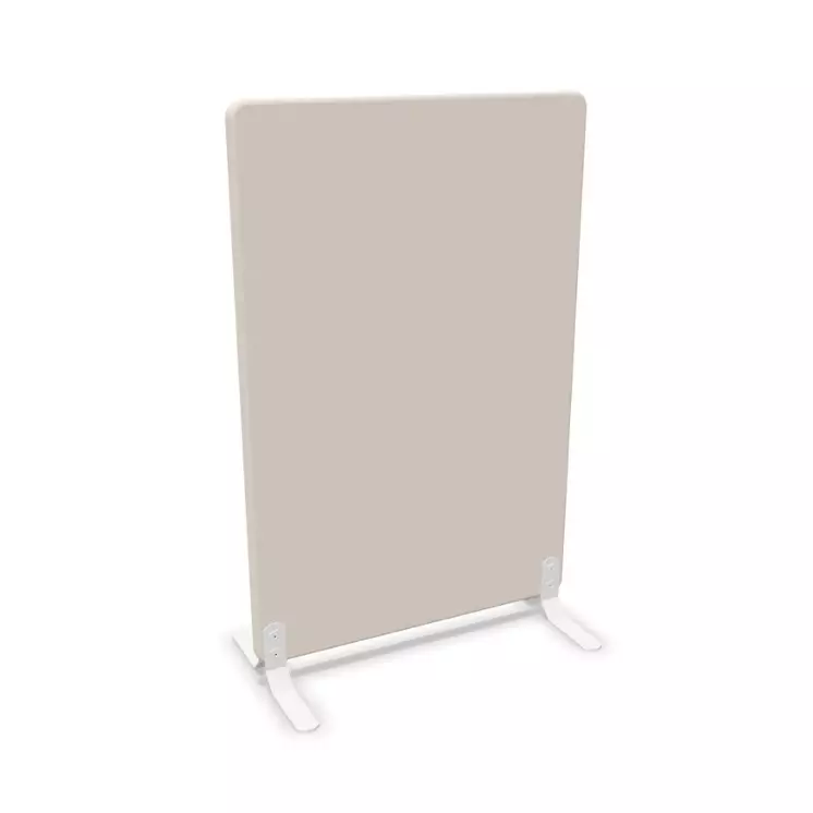 Akustik Trennwand Fely Weiss | Höhe 120 cm | Breite 80 cm | FSC | Kunstfaser | Schallabsorptionsklasse A | Gunnar