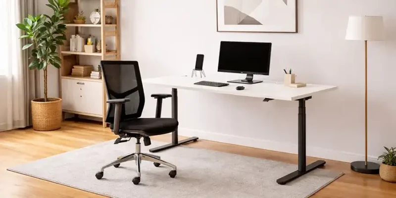 Vollausgestatteter Arbeitsplatz für zuhause