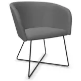 Sessel Nassau mit Kufengestell - anthrazit