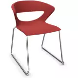 Stapelstuhl Avellino Kufengestell - rot