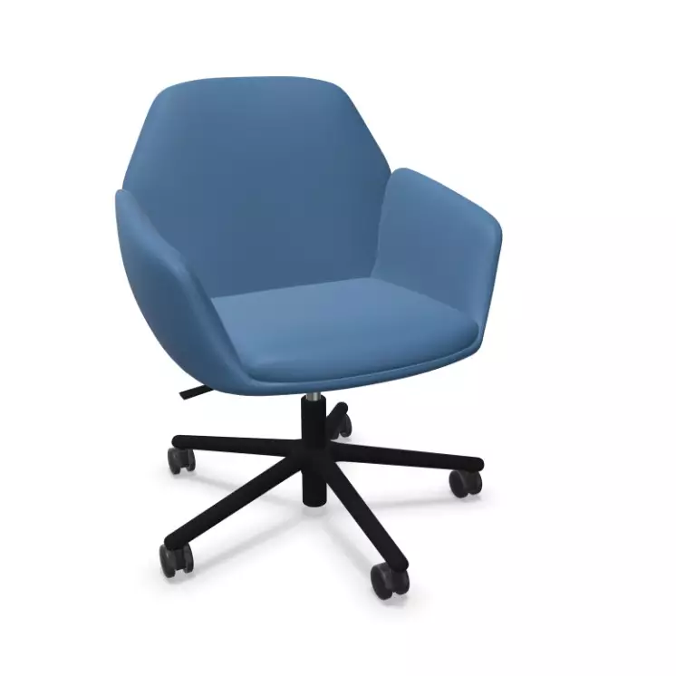 Drehstuhl Haworth Poppy | Balu | Stoffbezug | Haworth | höhenverstellbar | drehbar | Hartrollen | Nachhaltig | bis 120 kg