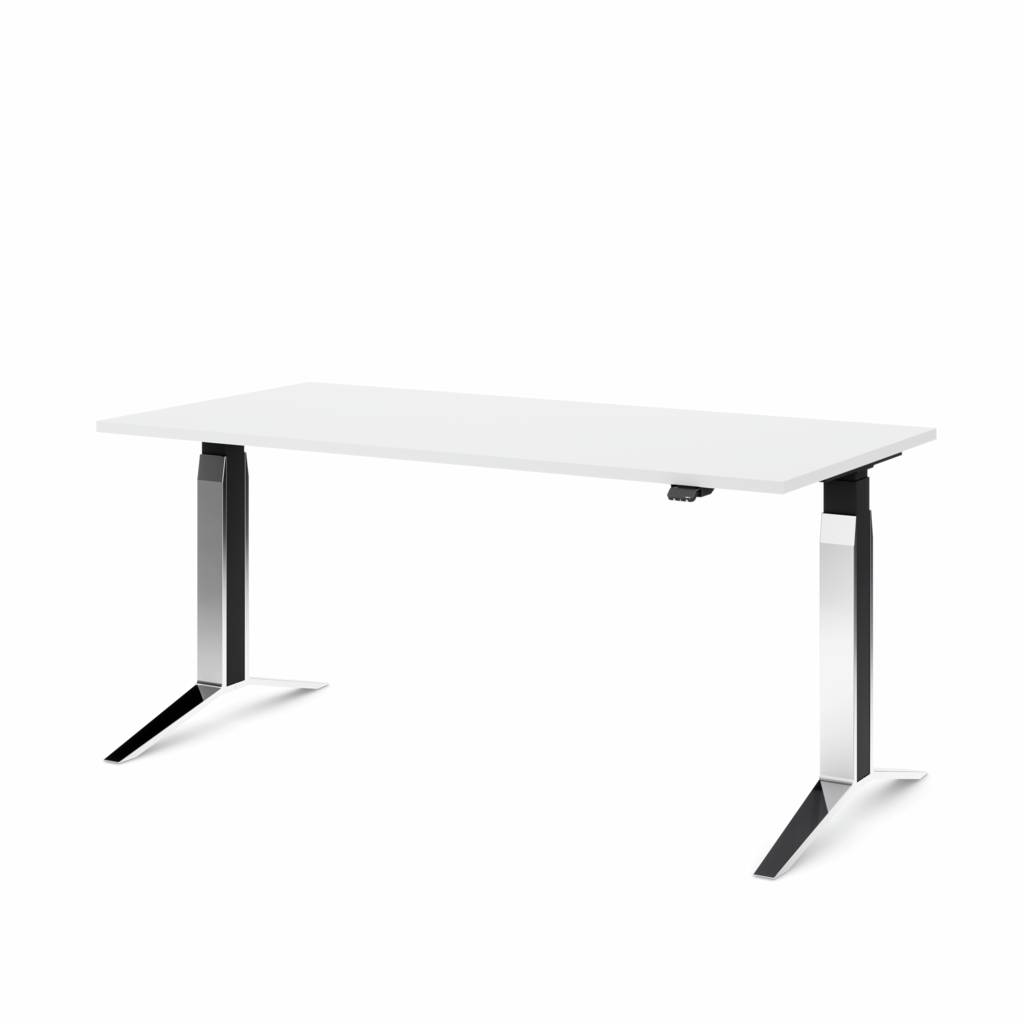 Steh-Sitz Schreibtisch Masterlift 5 / Gestell chrom–schwarz