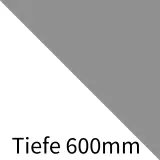 Rollcontainer Imperio® - aluminium/weiß T600