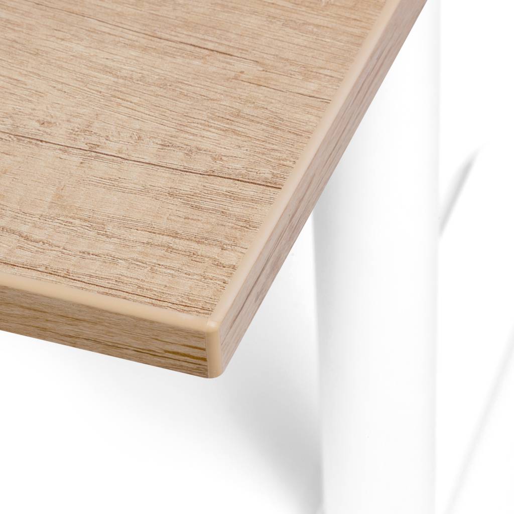 Inwerk Tischplatte Eiche Dekor – melaminharzbeschichtete Schreibtischplatte, 25 mm